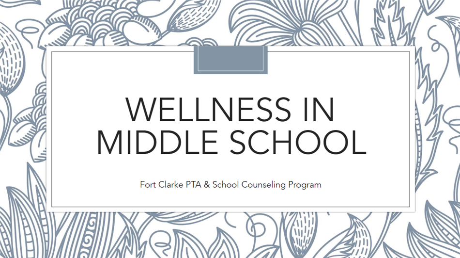 Wellness in Middle School Title Page Image
